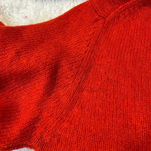 Hunt club woman Shetland Wool sweater. Burnt orange Crew next pull over size L - Picture 14 of 17
